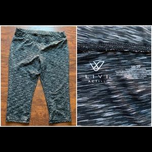 Lane Bryant Livi Active Workout Capris/Yoga Pants
